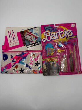 Barbie Style Magic Hair Charms Doll Extensions 1988 New Sealed & Pencil Pack